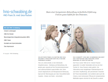 Tablet Screenshot of hno-schwabing.de